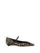 Chantal Ballerina Spotted Suede With Strap And Heel.