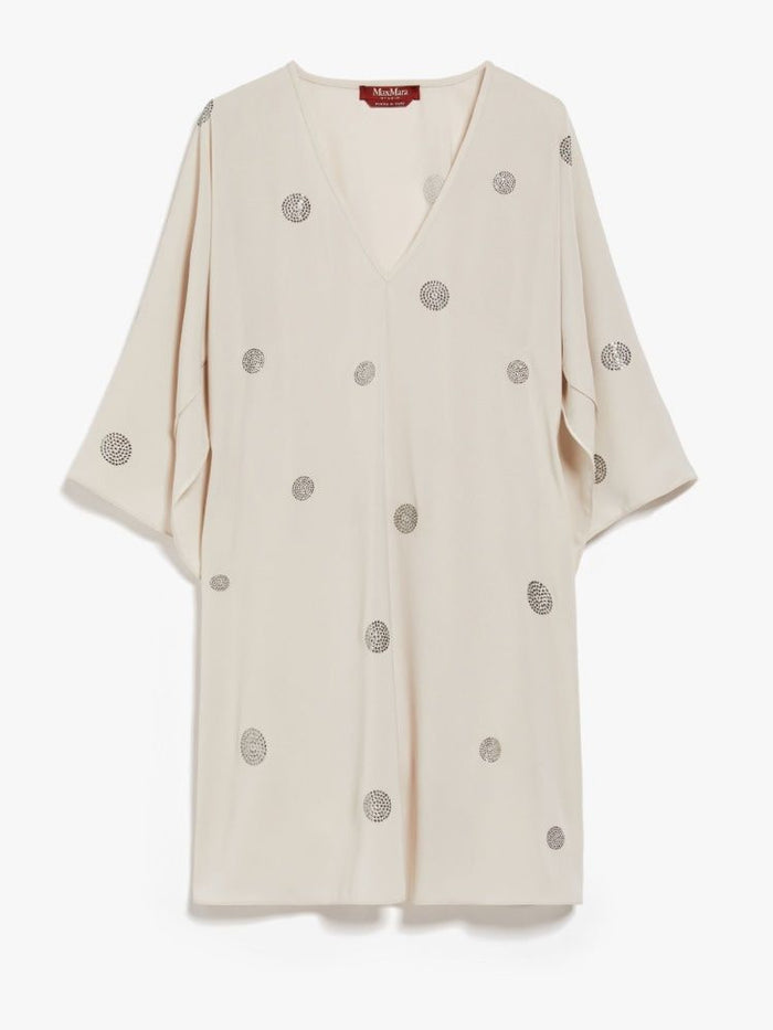 Max Mara Beige Dumbo Top With Strass Pots