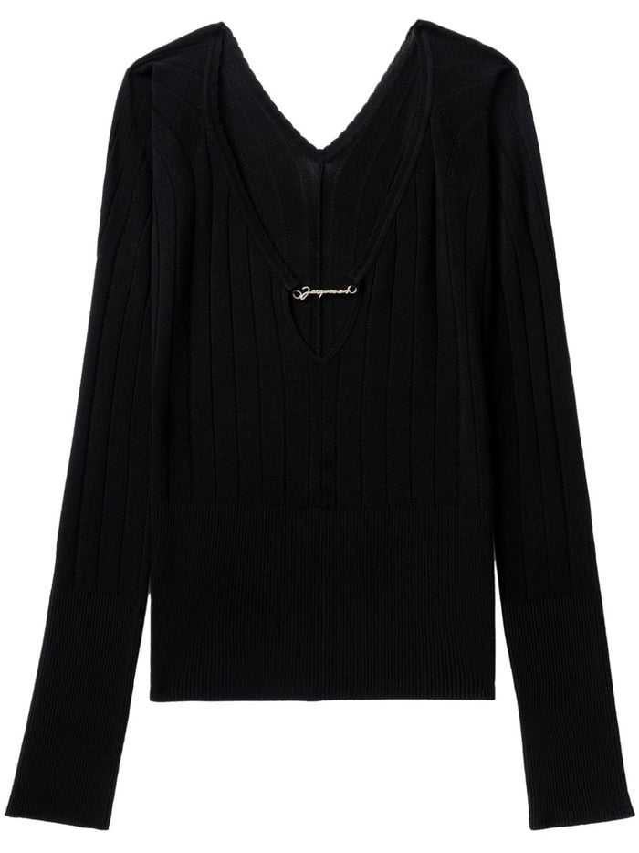 Jacquemus Pralu Top With Viscose Blend