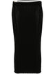 Jacquemus Lamb Leather Midi Skirt