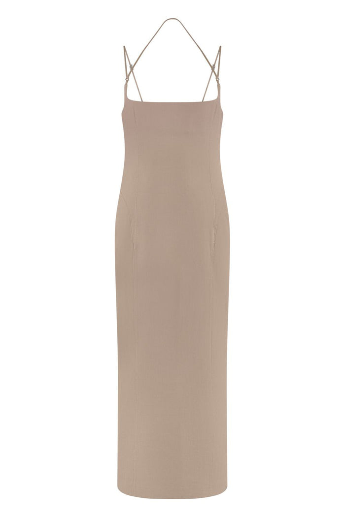 The Attico Virgin Wool Midi Dress