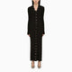 The Attico  Black Viscose Long Cardigan