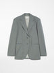 Max Mara Sportmax Grey Wool Baffo Blazer