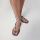 A.emery	  The Heidi Sandals Snake-Effect In Leather