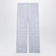 Toteme Monogram Pajama Trousers In Light Blue Cotton Blend