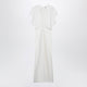 Toteme White Midi Dress In Fluid Satin