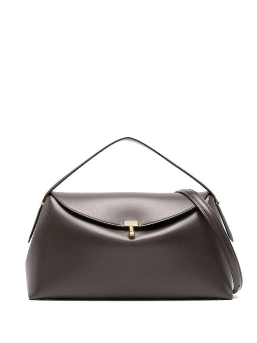 Toteme T-Lock Top Handle Bag -  - Leather - Brown