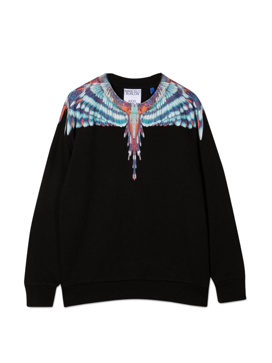 Marcelo Burlon County Of Milan Blue Birds Wings Crewneck