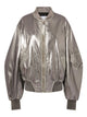 The Attico Mirrored Leather Bomber Jacket - Runway