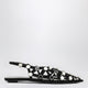 The Attico Black Grid Ballerina