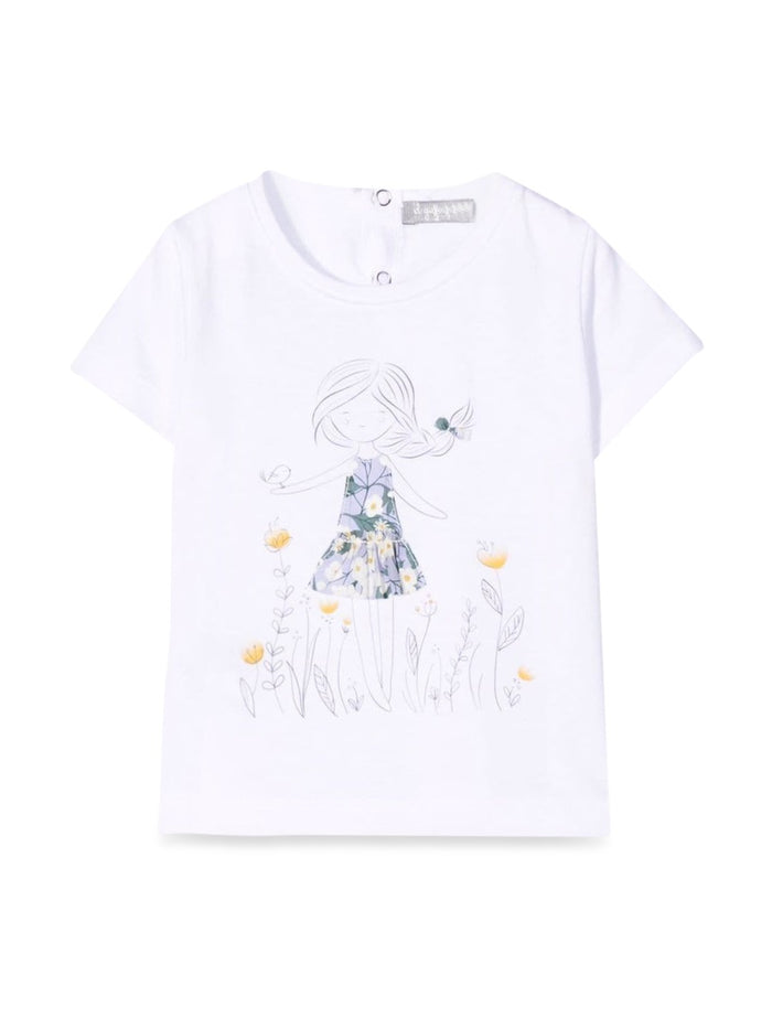 Il Gufo T-Shirt M/Short White/Lilac