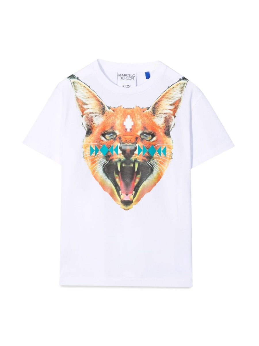 Marcelo Burlon County Of Milan T-Shirt In Jersey Di Cotone Con Stampa