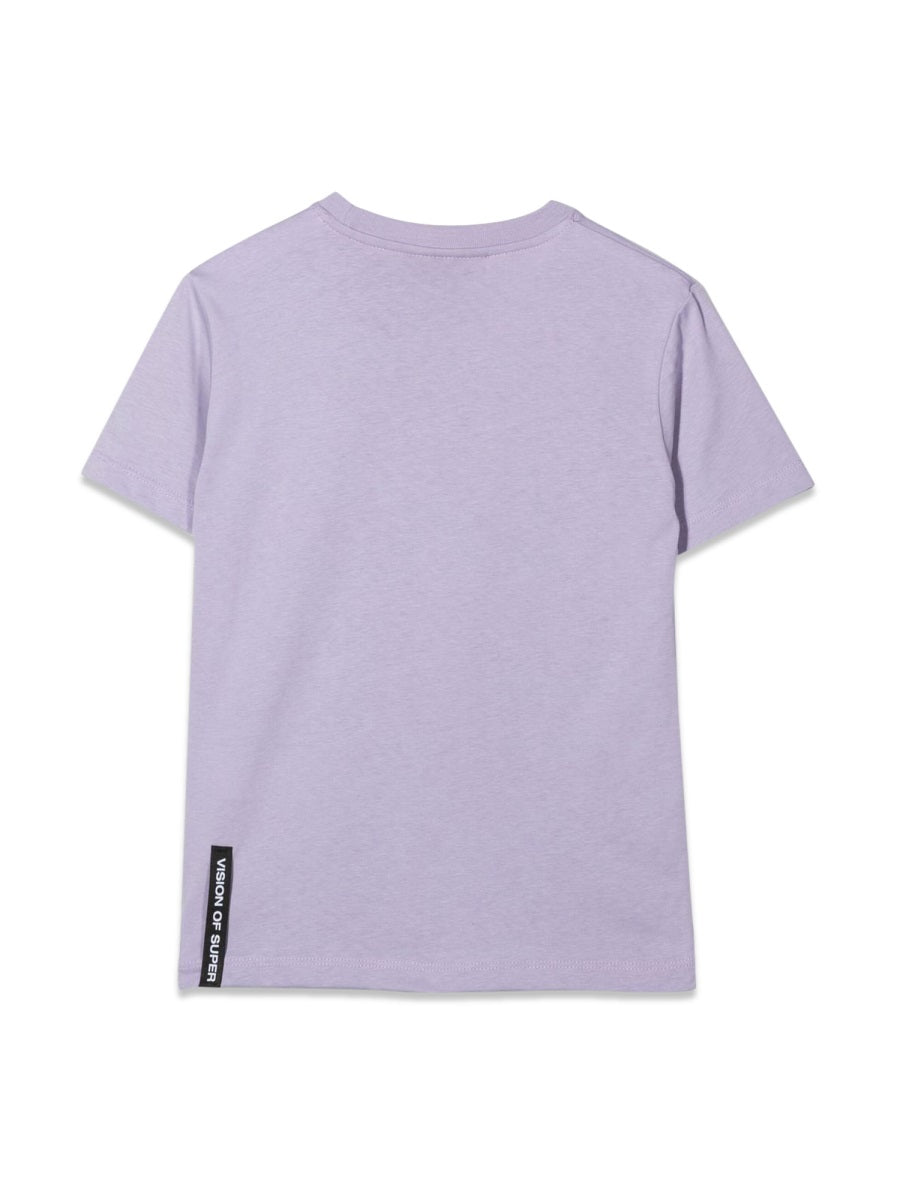 Vision Of Super Lilac Kids T-Shirt With Tongue Print