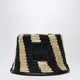 Jacquemus  Le Bob Soli Striped Raffia Bucket Hat