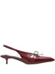 Jacquemus Burgundy Cubisto Sling-Back Shoe