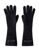 Jacquemus Black Wool Ribbed Knit Gloves