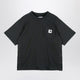 Sacai X Carhartt Wip Black Cotton Tshirt With Logo Patch