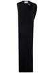 Jean Paul Gaultier Stretch Viscose Double Layer Long Dress With "Gaultier" Piercing