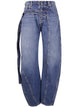 Jean Paul Gaultier Low Waisted Jean With Strap Detail On The Front