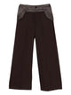 Sacai Black Wool Mix Pants