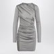 The Attico  Draped Grey Mini Dress
