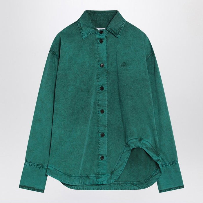 The Attico  Green Cotton Shirt