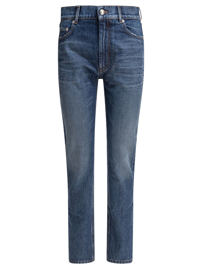 Max Mara Sportmax Blue Cotton Jeans