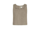 Marella Green Top In Viscose And Linen