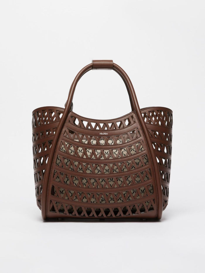 Max Mara Marinesweaving Handbag Brown