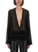 The Attico Embroidered Georgette Blouse