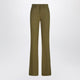 The Attico  Military Green Wool Gabardine Trousers