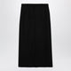 Toteme Black Maxi Skirt In Wool Blend