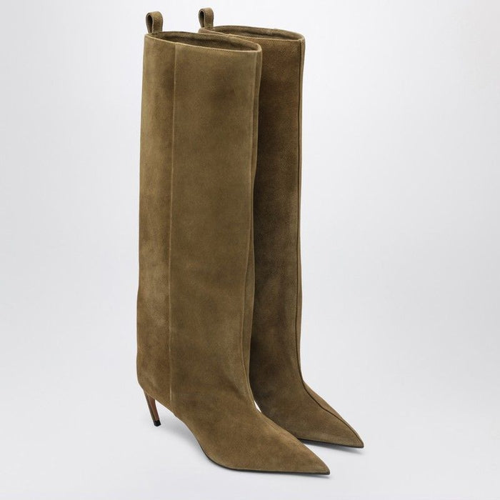 The Attico  Lea Military Green High Boot