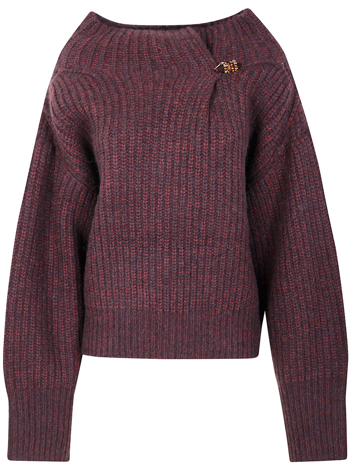 Dries Van Noten "Teubina Emb 2725" Ribbed Sweater