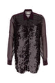 Dries Van Noten Purple Crepe Curles Shirt