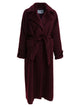 Max Mara Red Alpaca Wool Coat