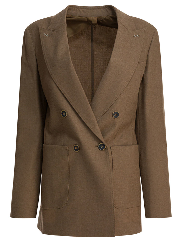 Max Mara Brown Cashmere Blend Coat