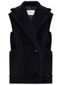 Max Mara Black Double Breasted Pocket Coat