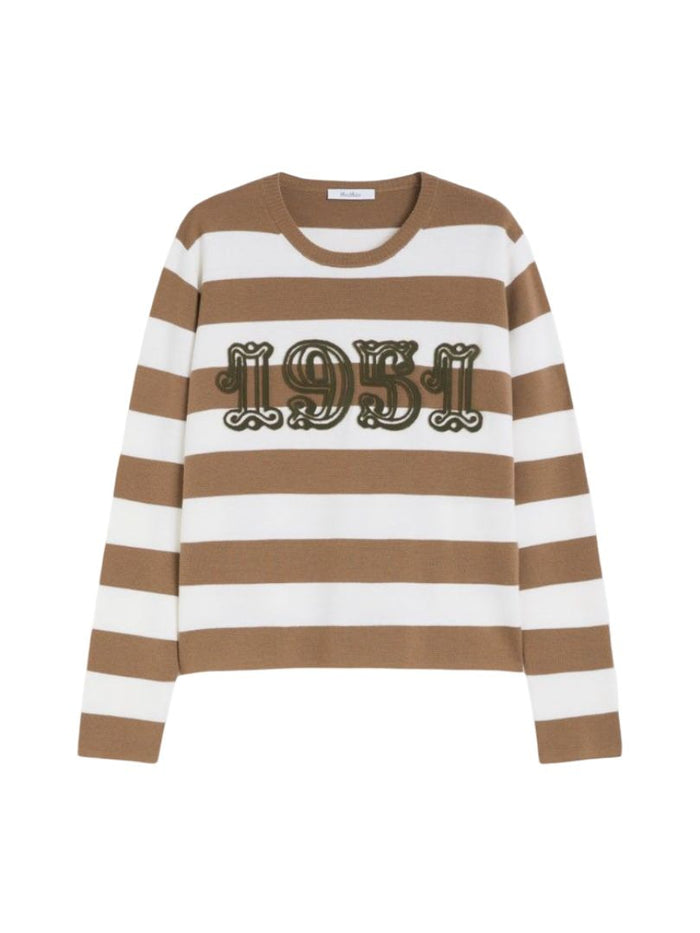 Max Mara Viterbo - Wool Sweater With Embroidery