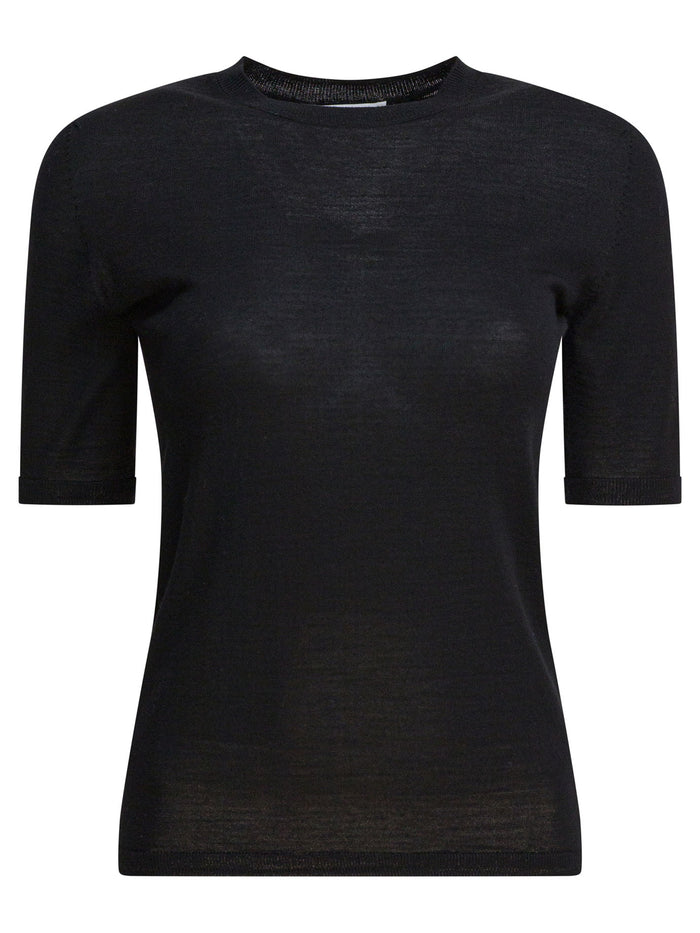 Max Mara Black Wool T-Shirt