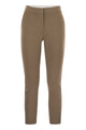 Max Mara Brown Viscose Slim Fit Pants