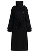 Max Mara Sportmax Black Virgin Wool Coat