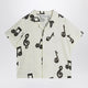 Mini Rodini White Shirt With Musical Notes