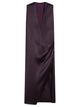Max Mara Sportmax Aubergine Satin Austria1234 Dress