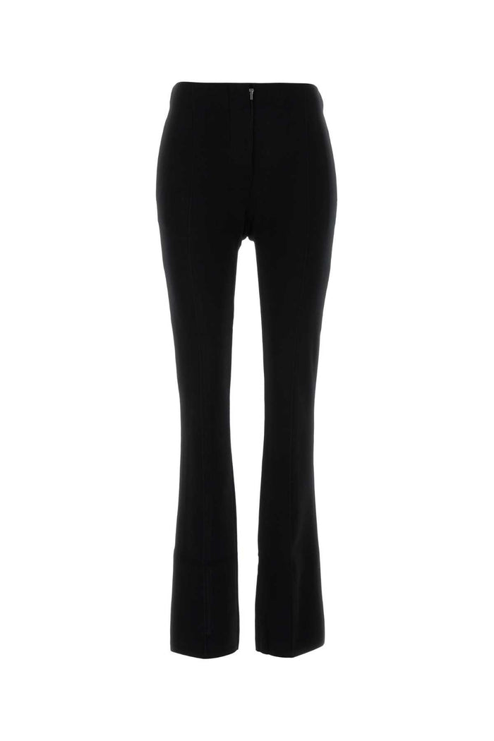 Max Mara Sportmax Black Viscose Blend Leggings