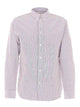 Nn07 White And Beige Colby Striped Shirt