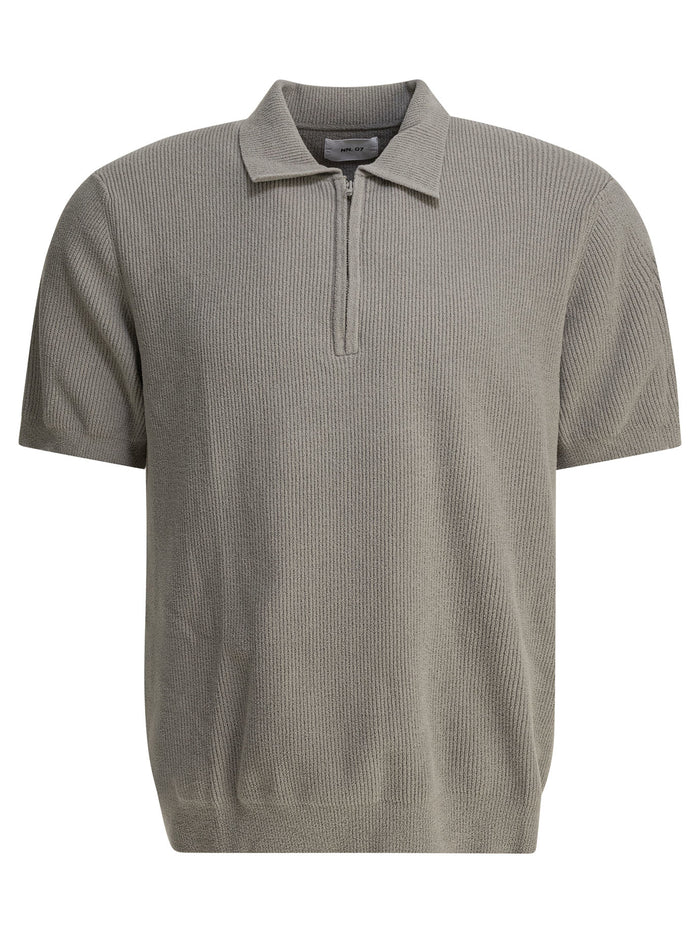 Nn07 Polyamide Green Polo Shirt