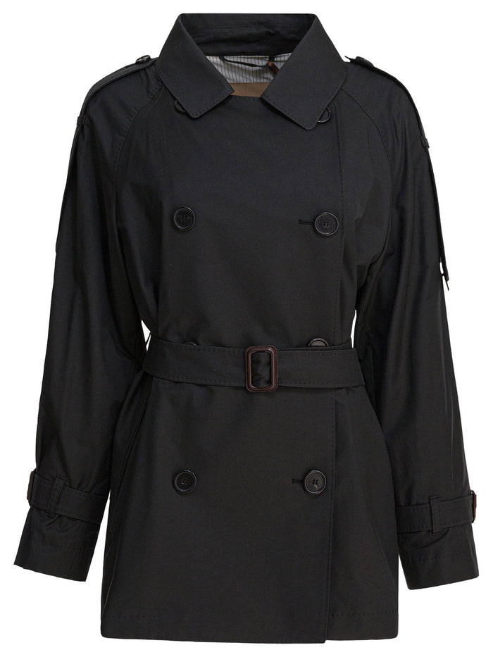Max Mara The Cube Black Polyester Coat