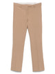 Max Mara Brown Cotton Slim Fit Pants