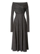 Alberta Ferreti Black Silk Dresses